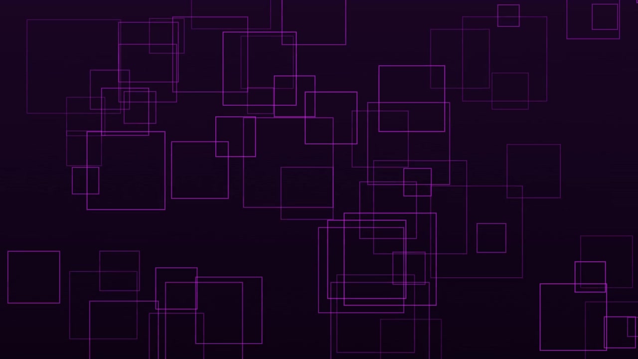Abstract Motion Background with Floating Purple Squares