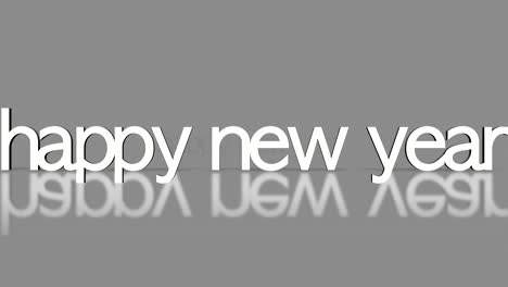 Rolling-Happy-New-Year-text-on-grey-gradient