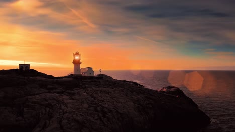 Coastal-lighthouse.-Lindesnes-Lighthouse-is-a-coastal-lighthouse-at-the-southernmost-tip-of-Norway.