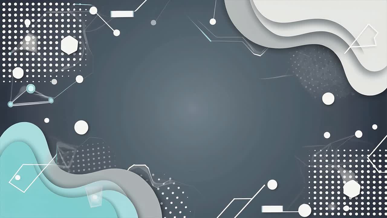 Modern Abstract Background with Geometric Shapes and Wavy Layers