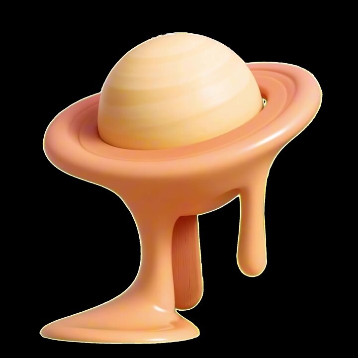 3D Animation of a Planet Shaped Popsicle Melting