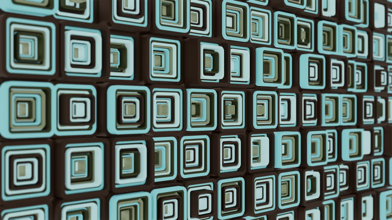 patrón geométrico abstracto con cuadrados marrones y azules