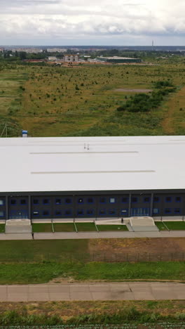 aerial view of industrial area. aerial view of industrial area infrastructure vertical video