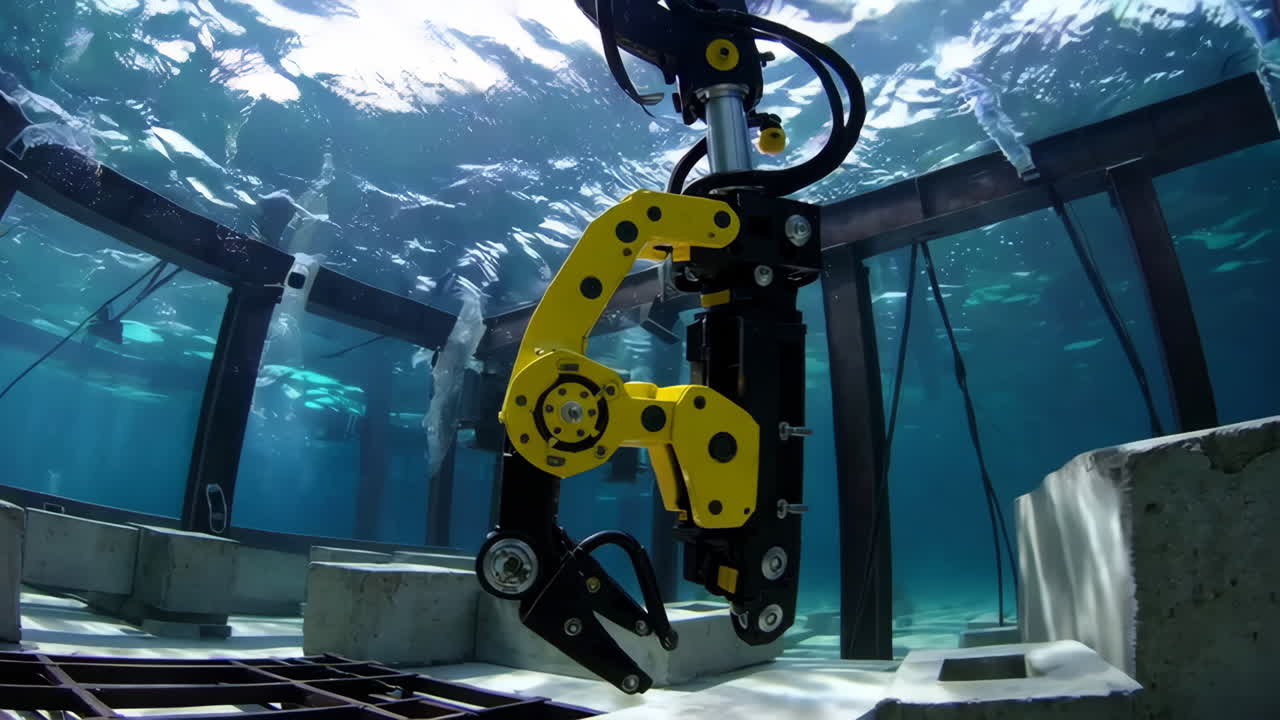 Underwater Robotic Arm Testing in a Tank