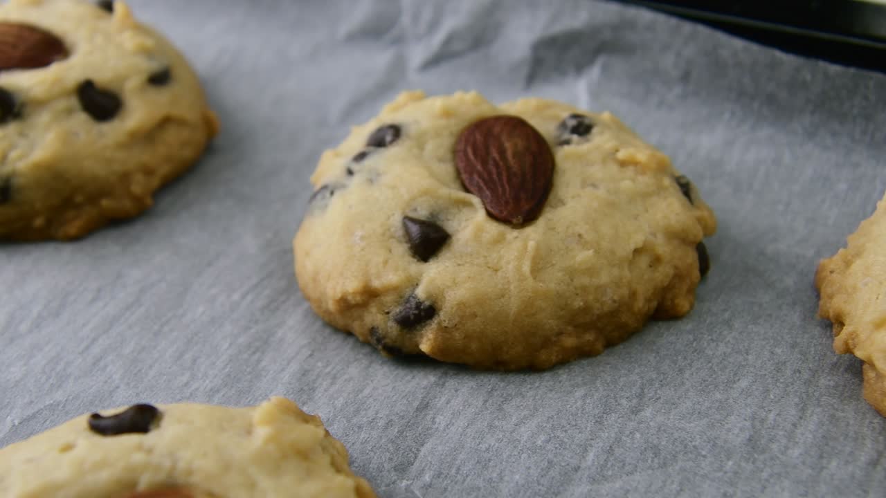 galletas de chocolate caseras en primer plano
