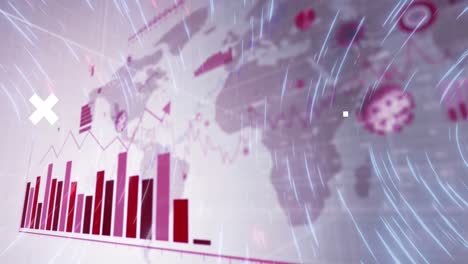 Animación-Del-Procesamiento-De-Datos-Sobre-El-Mapa-Mundial