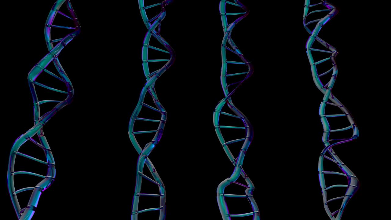 4k abstracto de adn en doble hélice.