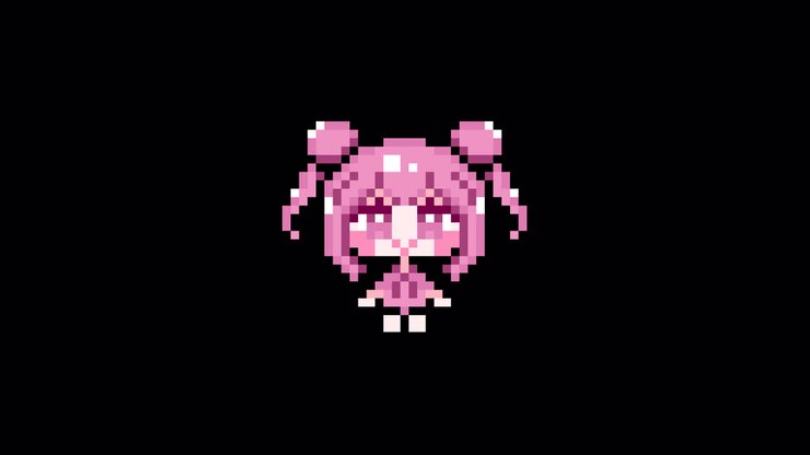 Pixel girl 04 sitting Looping animation. 1080p (1).mov