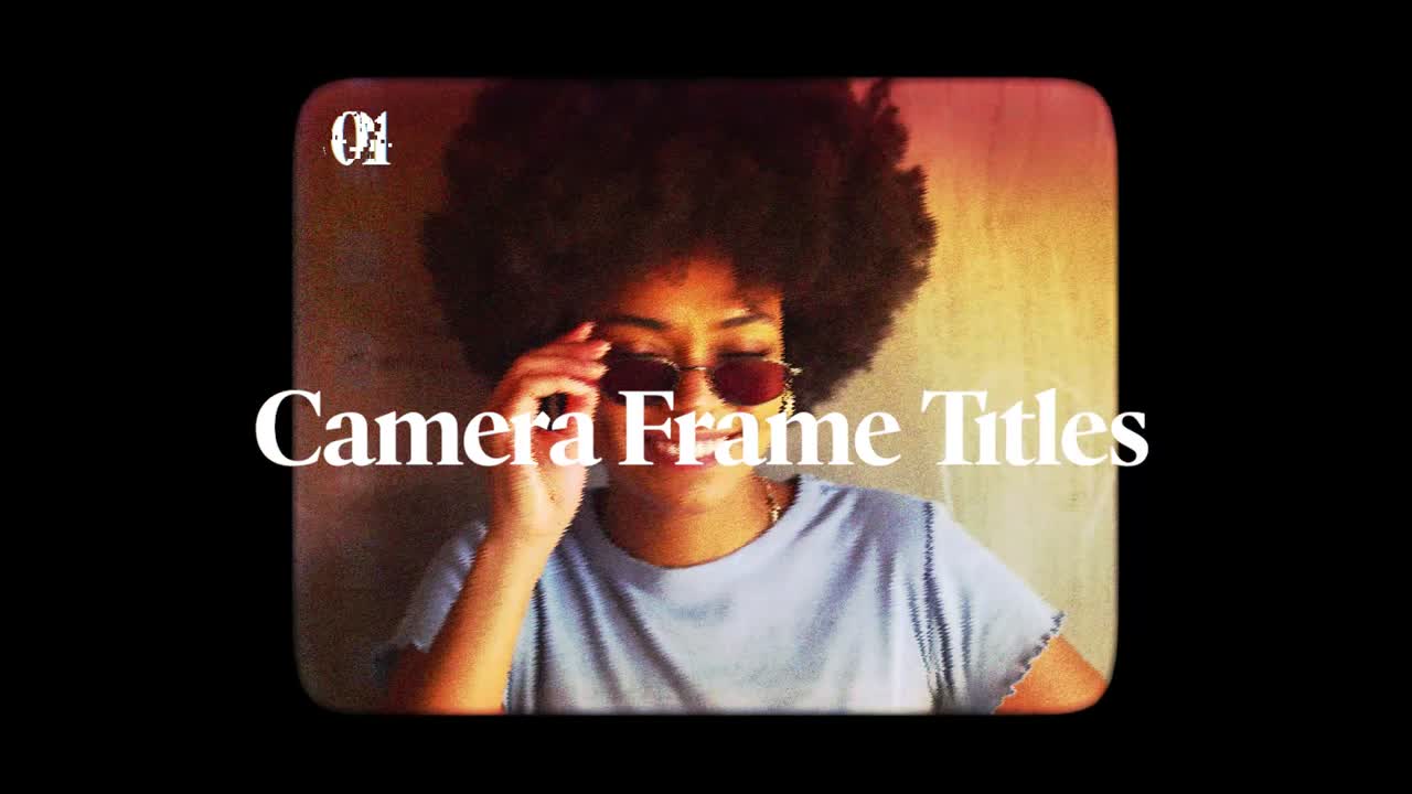 Camera Frame Titles and Styles with Color Controls
