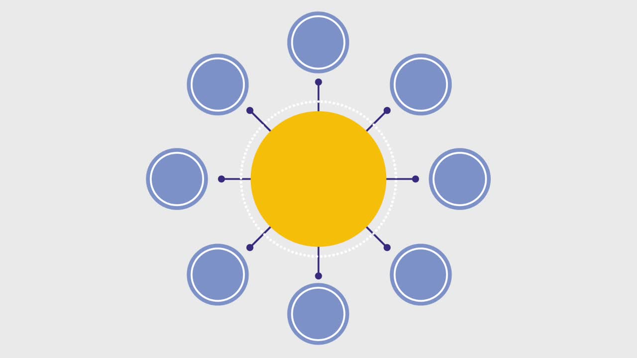 chart organizer round items empty template