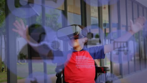 purple icon with boy wearing vr headset
