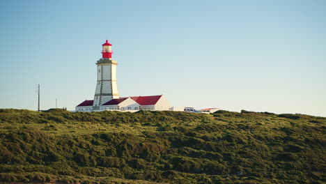 lighthouse on a hilltop