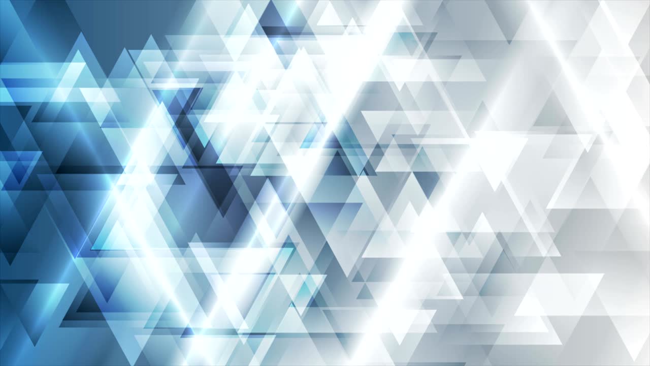 tecnología azul gris geométrica baja poli animación de video abstracta