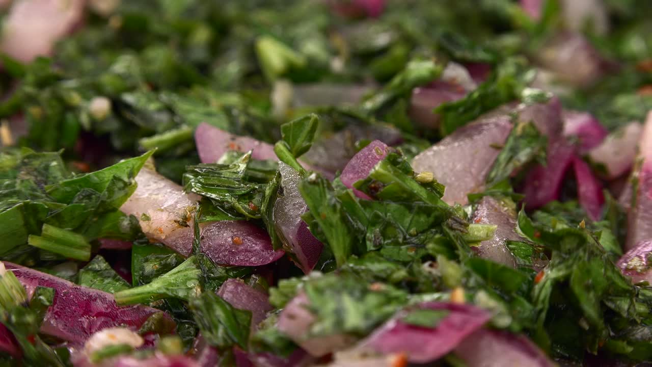 porción de chimichurri (con un bucle sin costuras)