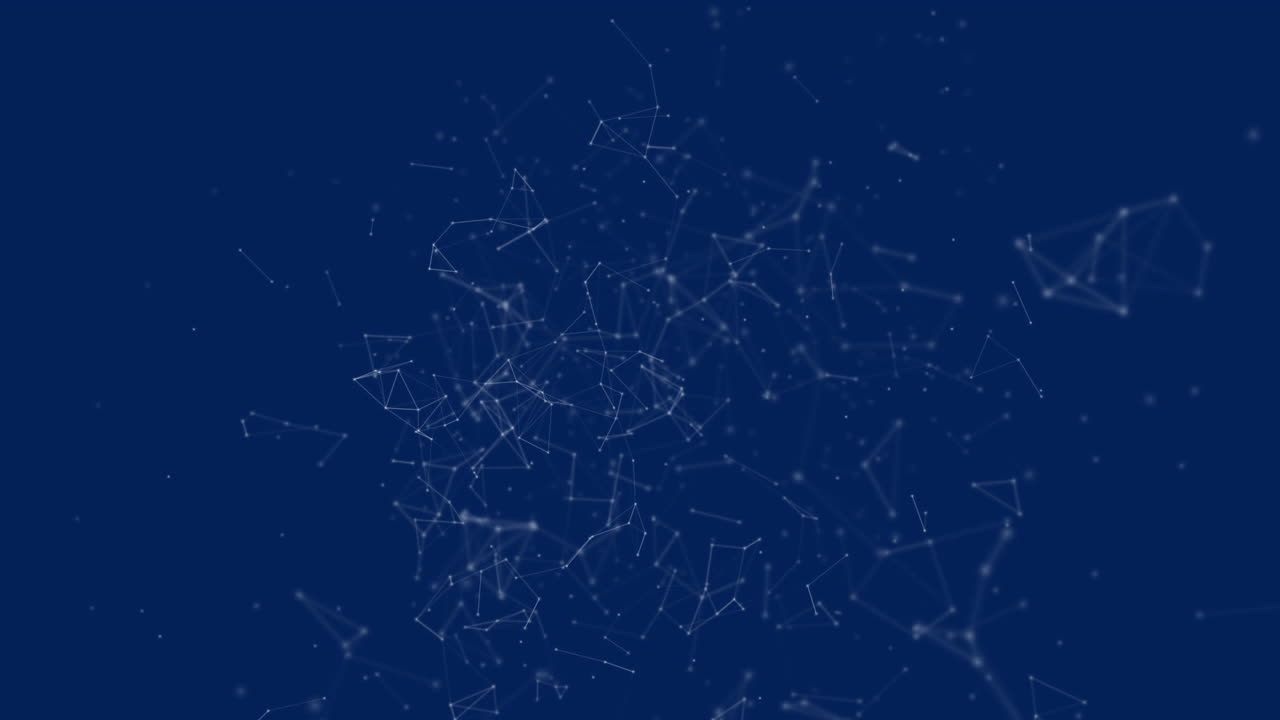 Polygonal with connecting dots and lines