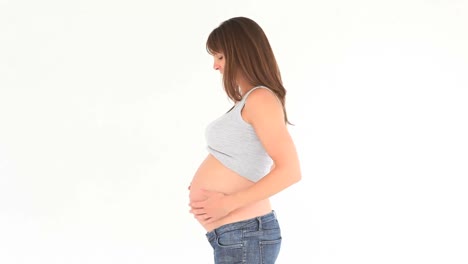 pregnant woman posing