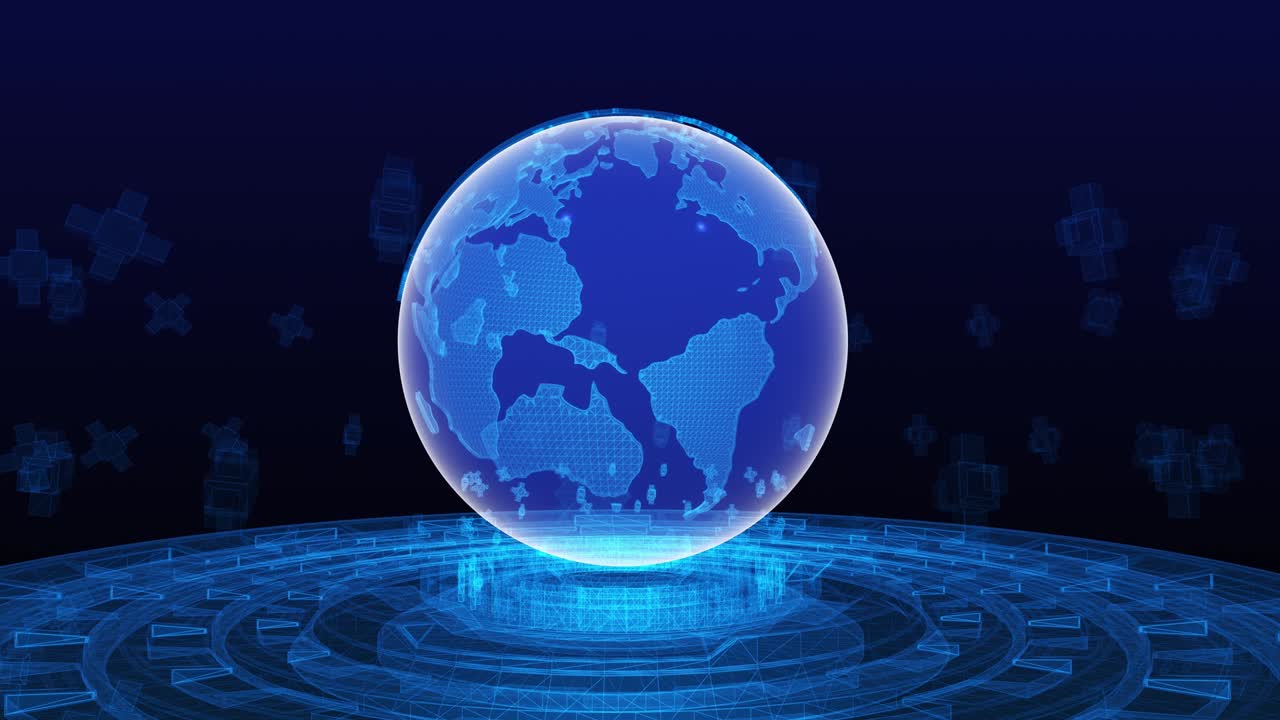 3d 세계 뉴스 배경 루프