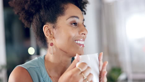 Coffee,-smile-and-woman-thinking-office-at-night