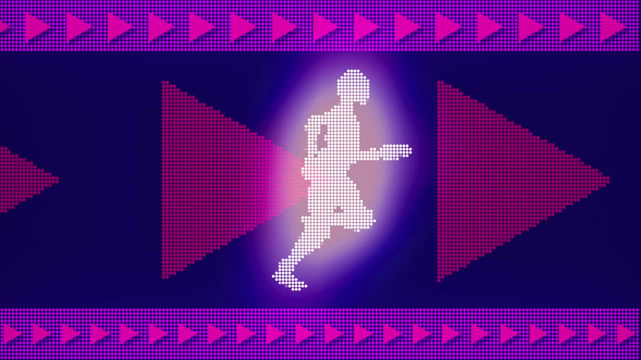 бегун абстрактный спортивный цикл фон