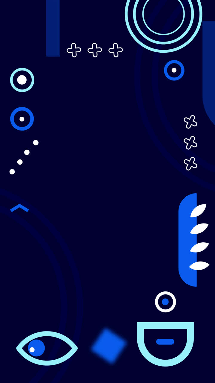 gráfico de movimiento de diseño plano de fondo geométrico