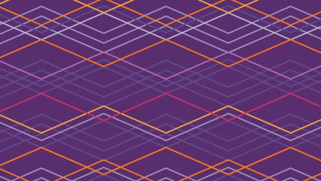 Animación-De-Patrón-Geométrico-Sobre-Fondo-Morado