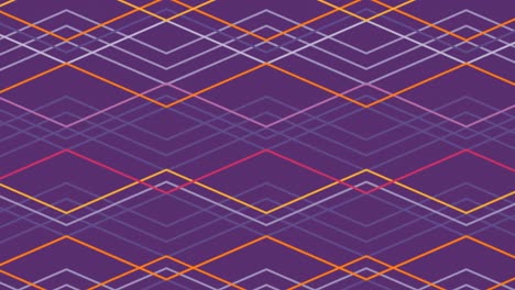 animación de un patrón geométrico sobre un fondo púrpura