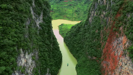 a river flowing through a mountainous region