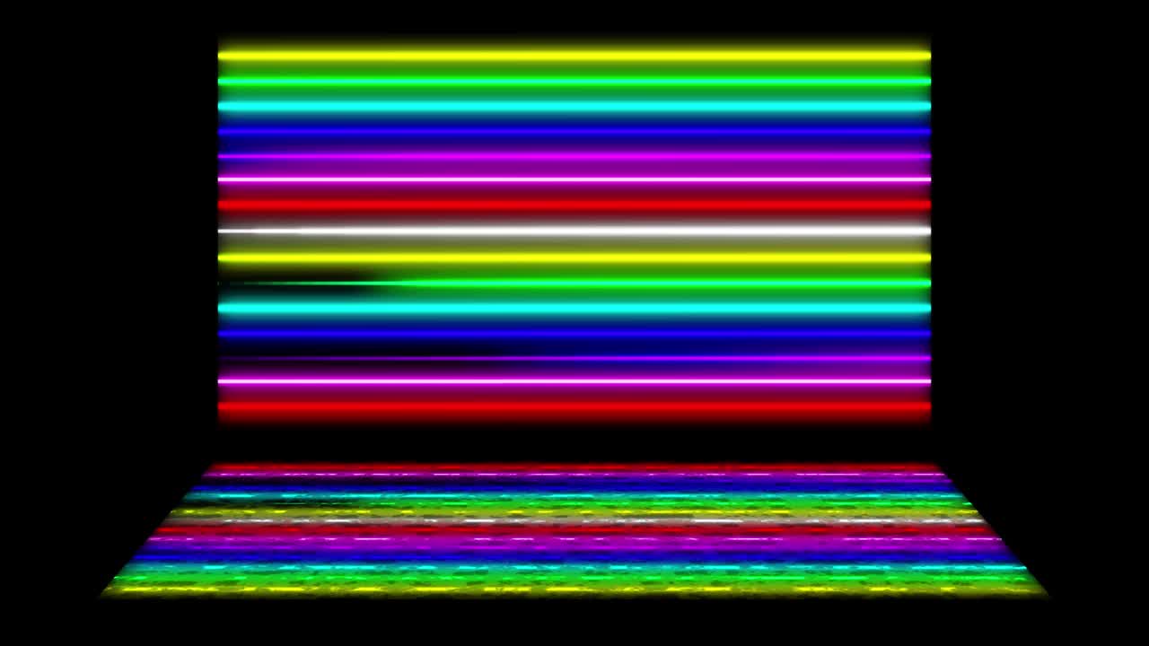 Neon line illumination animation motion graphics