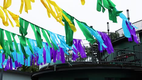 vibrant ribbons sway in the krabi market breeze