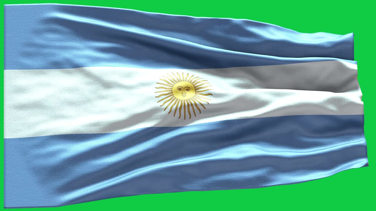 4k bandera de argentina muy detallada - bandera de argentina de alto detalle - bandera nacional de argentina patrón de ondas elementos en bucle