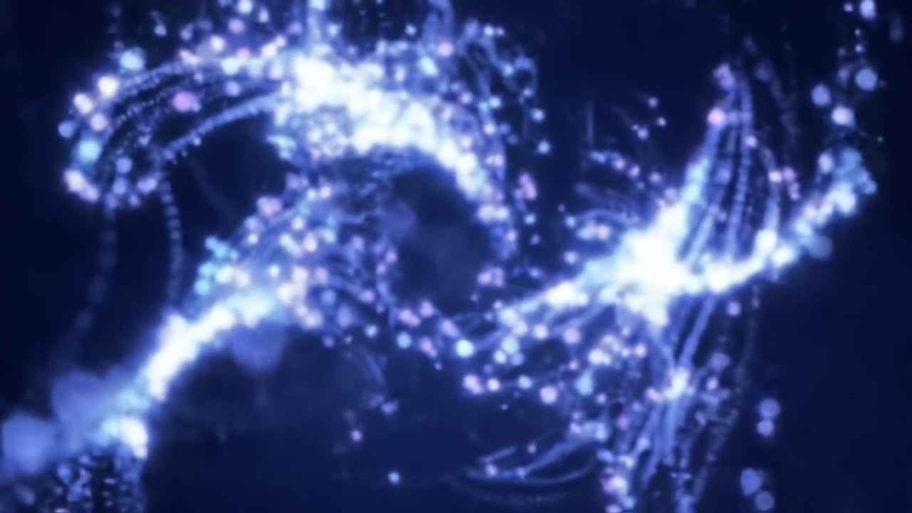 An Enchanting Display of Ethereal Lights: A Journey Through a Surreal, Glimmering Universe of Shimmering Particles and Captivating Motion Dynamics