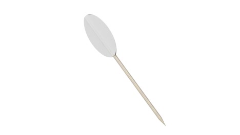 white round toothpick flag