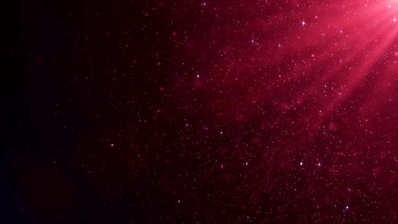 느린 동작에서 검은색 배경에 플레어와 함께 아름다운 분홍색 은 떠다니는 먼지 입자. bokeh와 함께 공중에서 역동적인 바람 입자의 3d 애니메이션을 looped.