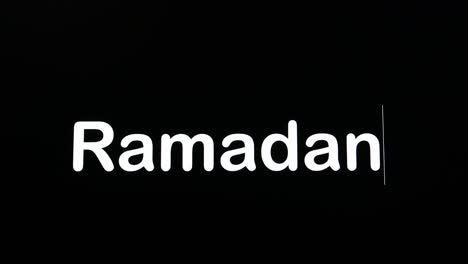 framing with black background and paragraph with ramadan writing