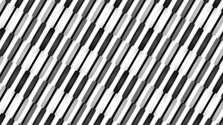 Graphical mesh of horizontal lines in gray tint