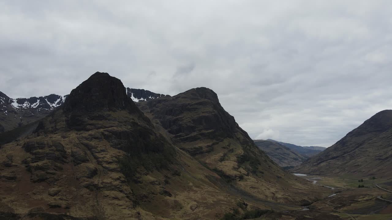스코틀랜드 의 놀라운 풍경 의 드론 파노라마 뷰
