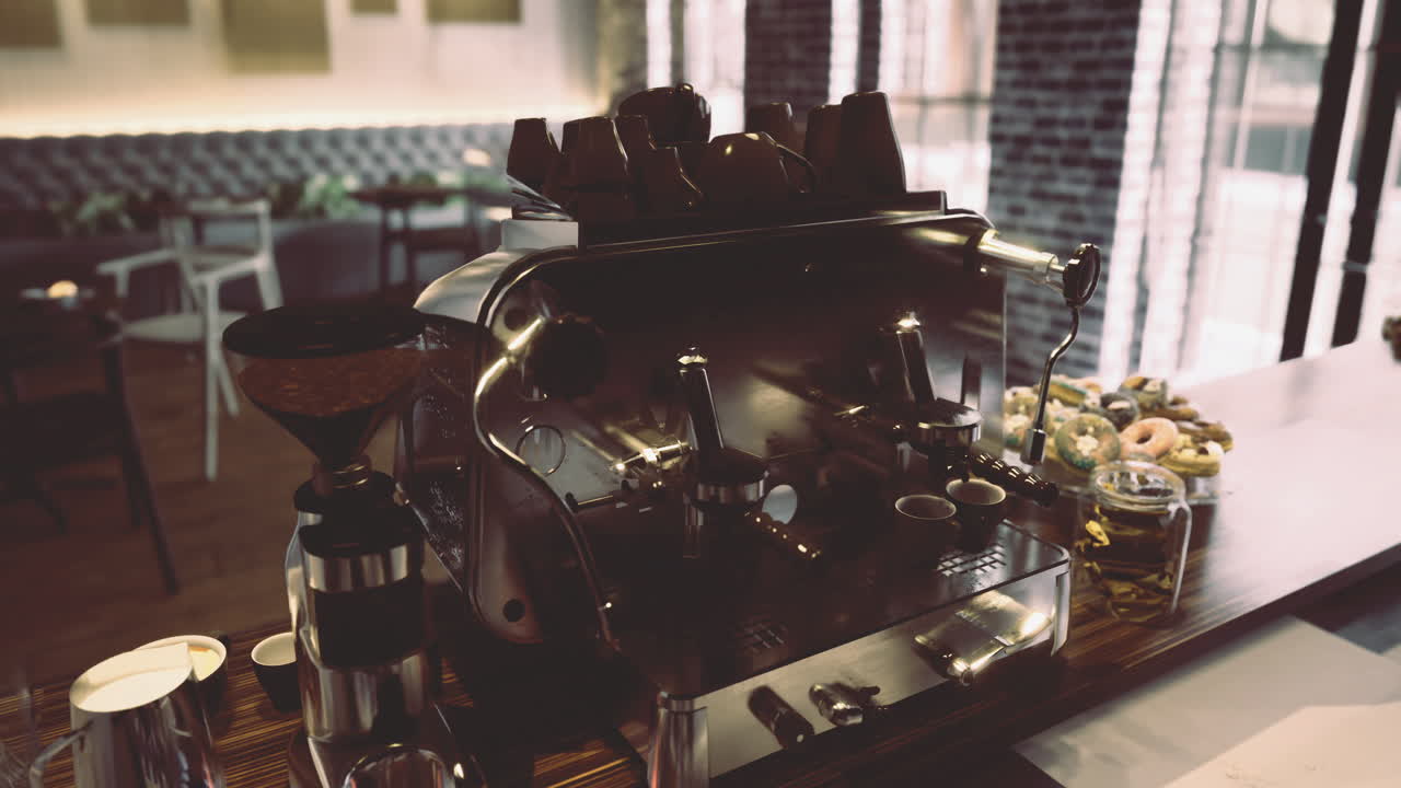 Coffee and Donuts at the Cafe
