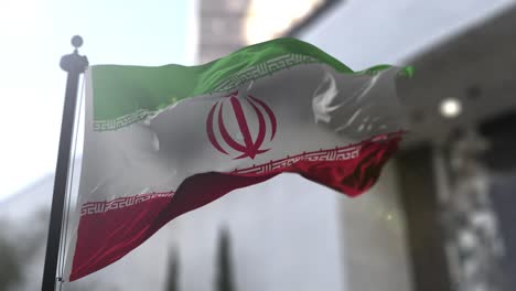 bandera nacional iraní. el país de iran ondeando la bandera. política y ilustraciones de noticias