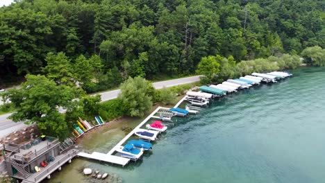 footage of a small boat launch in northern michigan