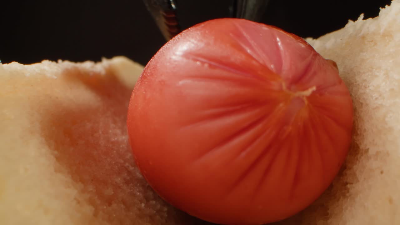 에 있는 핫도그의 클로즈업