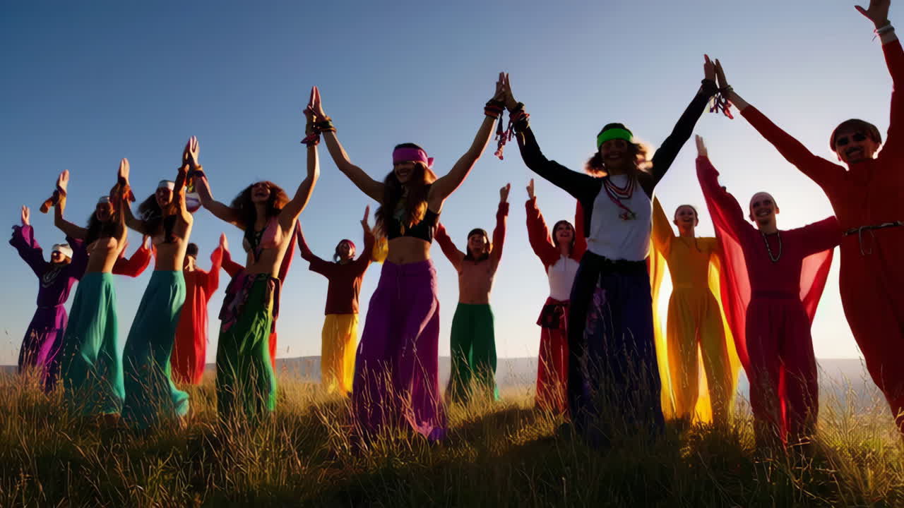 Group Dance in a Field