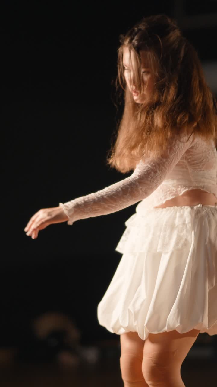 White Dress Contemporary Dance Performance