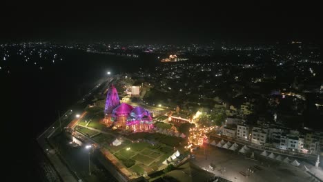 12 jyotirlingas in india, temples of lord shiva, indian temple architecture, somnath temple aerial view