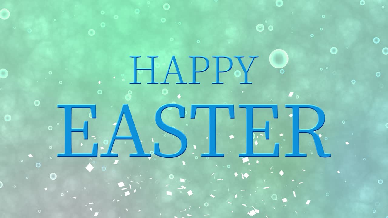 행복한 부활절 이벤트 텍스트 애니메이션 모션 그래픽