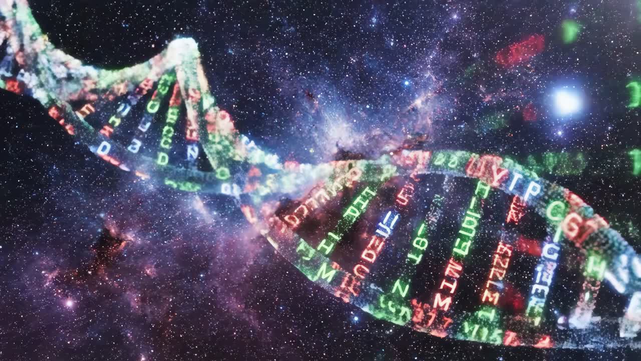 DNA and Stock Market Data in Outer Space