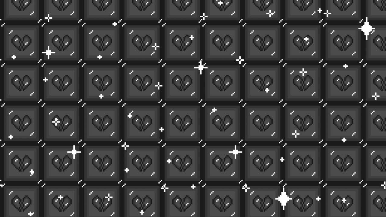 Pixel art tile broken heart icon Looping animated background. 1080p (6).mp4