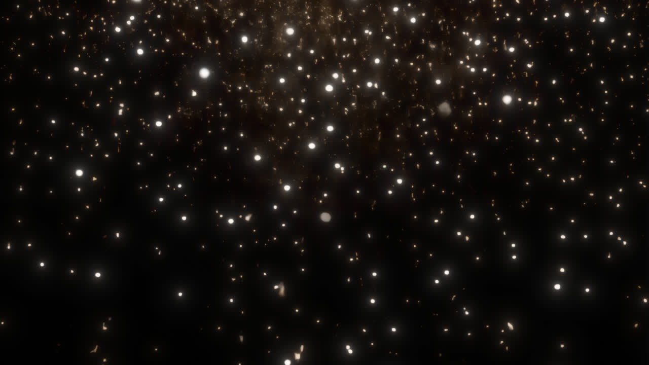 Infinite stars in dark space animated overlay, transparent 4K video, alpha channel, ProRes 4444