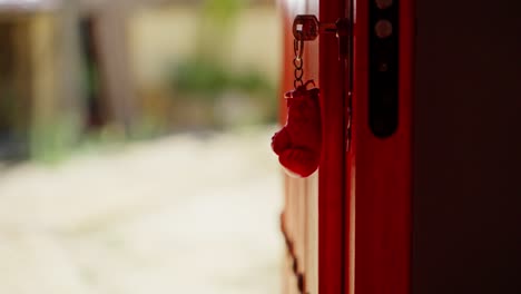 Schlüsselanhänger-In-Roter-Boxfarbe