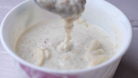 hafermehl mit bananen
