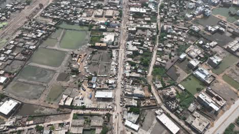 main street overlook in badin city, pakistan